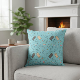 Cojín Decorativo Cute & Cozy Sleepy Cat Dreams Pattern