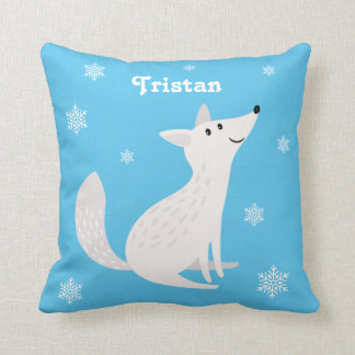 Cojín Decorativo Cute cuarto de niño del zorro serpiente del Ártico