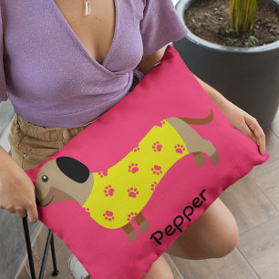 Cojín Decorativo Cute Dachshund Dog Lover Foto Graciosa