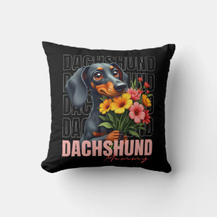 Cojín Decorativo Cute Dachshund Mommy