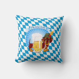 Cojín Decorativo Cute Dachshund Oktoberfest