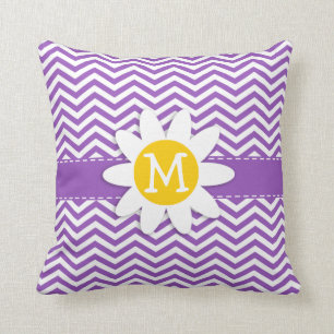 Cojín Decorativo Cute Daisy en Proep Lilac Chevron