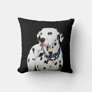 Cojín Decorativo Cute Dalmatian Dog Spots Black Background
