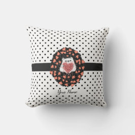 Cojín Decorativo Cute Dandelion Hedgehog Polka Dots Heart