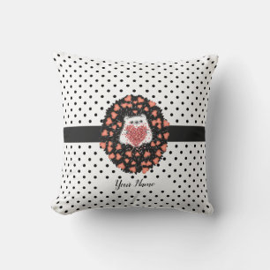 Cojín Decorativo Cute Dandelion Hedgehog Polka Dots Heart