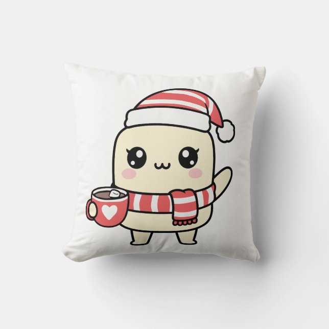 Cojín Decorativo Cute de Invierno (Anverso)