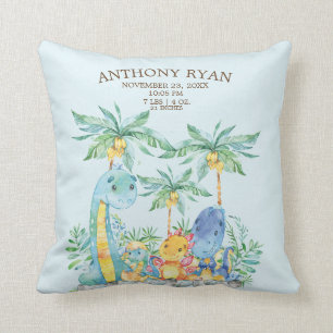 Cojín Decorativo Cute Dinosaur Baby Boys Nacimientos Pillow