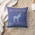 Cojín Decorativo Cute Donkey Ugly Sweater Christmas Holiday Winter<br><div class="desc">Cute Donkey Ugly Sweater Christmas Holiday Winter</div>
