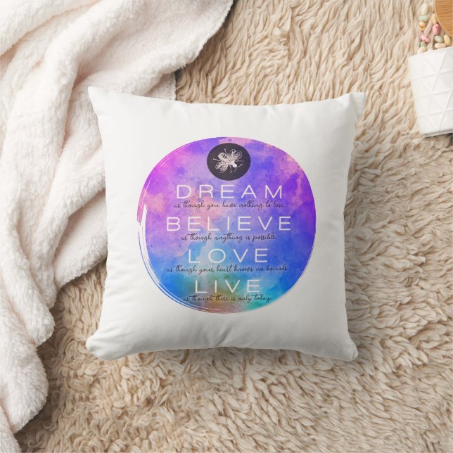 Cojín Decorativo Cute Dream Beliam Love Live Inspirador (Manta)