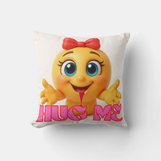 Cojín Decorativo Cute Emoji Pillow – Kawaii Smile Face Home Decor