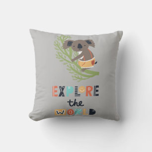 Cojín Decorativo Cute explorando Koala