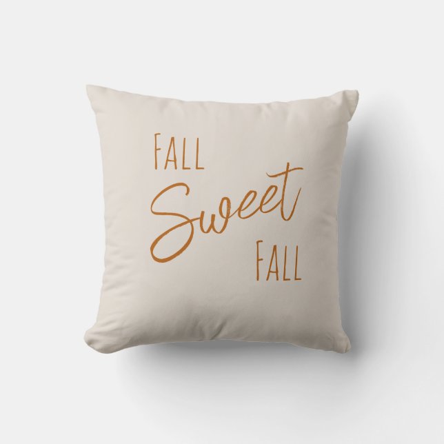 Cojín Decorativo Cute Fall Sweet Fall Tan Naranja (Anverso)