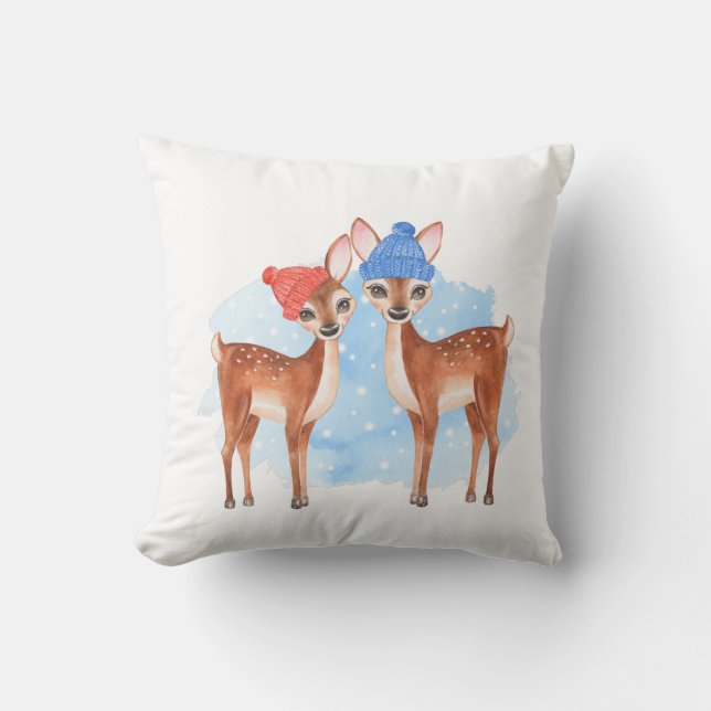 Cojín Decorativo Cute fawns (Anverso)