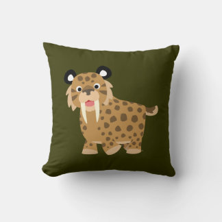 Cojín Decorativo Cute feliz Personalizado Smilodon Pillow