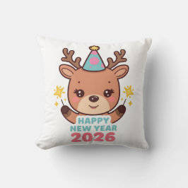Cojín Decorativo cute festive new year pillow 2026