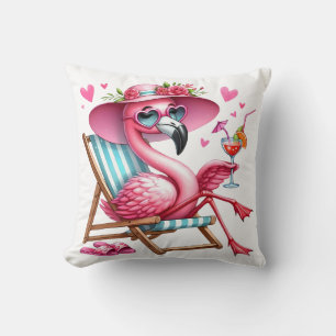 Cojín Decorativo Cute Flamingo Clipart