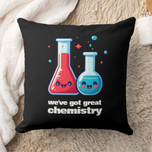 Cojín Decorativo Cute Flask & Tube que tenemos una gran química