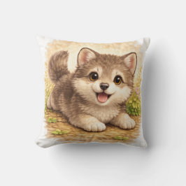 Cojín Decorativo Cute Fluffy Puppy Kawaii Dog Cozy Animal Gift Pill
