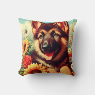 Cojín Decorativo Cute German Shepherd Pinting