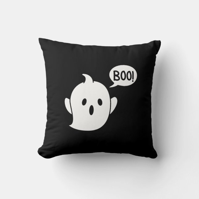 Cojín Decorativo Cute Ghost Halloween (Anverso)