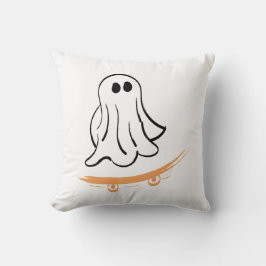 Cojín Decorativo Cute ghost on skateboard