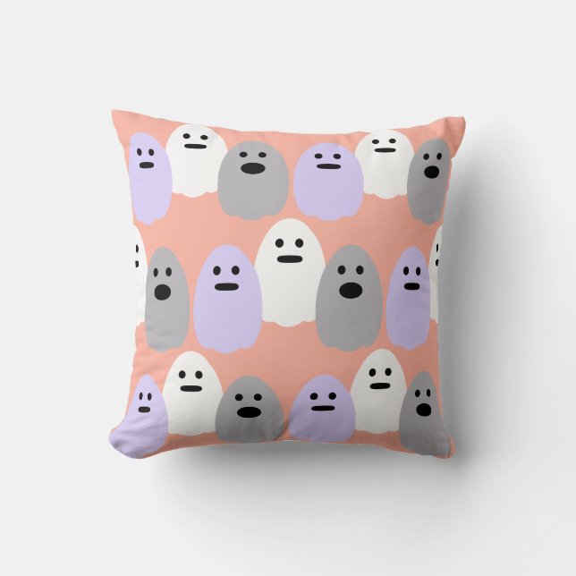 Cojín Decorativo Cute Ghost Pastel (Anverso)