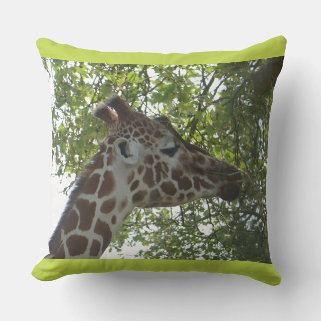 Cojín decorativo Cute Giraffe Face (Anverso)