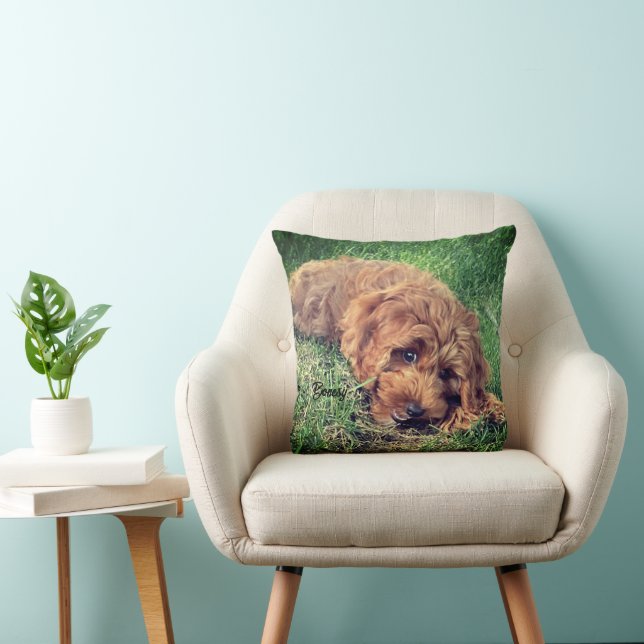 Cojín Decorativo Cute Golden Doodle (Silla)