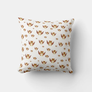 Cojín Decorativo Cute Golden Owl Seamless Pattern