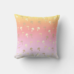 Cojín Decorativo Cute Golden Palm Trees Tropical Cushion