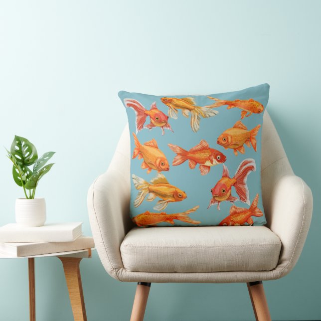 Cojín Decorativo Cute Goldfish (Silla)