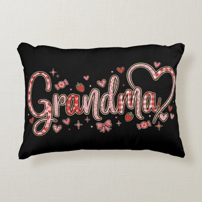 Cojín Decorativo Cute Grandma Accent Pillow (Anverso)