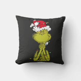 Cojín Decorativo Cute Green  Grinch Christmas Creature Design