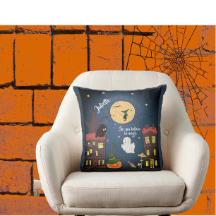 Cojín Decorativo Cute Halloween acuarela personalizada