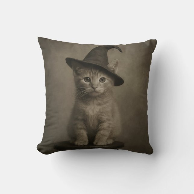 Cojín Decorativo Cute Halloween cat design cushion  (Anverso)