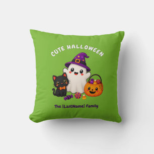 Cojín Decorativo Cute Halloween / Noche de Brujas Divertida