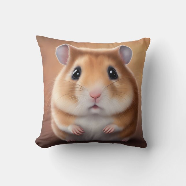 Cojín Decorativo Cute Hamster (Anverso)