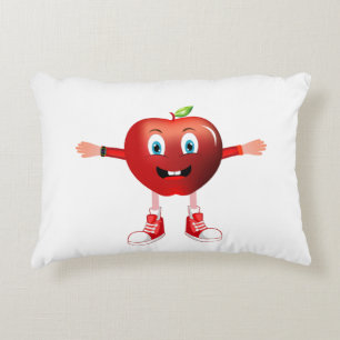 Cojín Decorativo Cute Happy Red Apple Cartoon Blanket for Kids