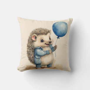 Cojín Decorativo Cute Hedgehog Blue Balloon Boys