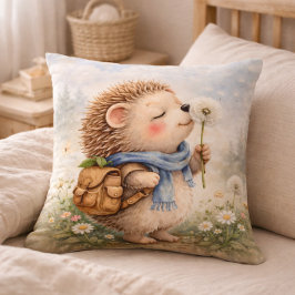 Cojín Decorativo Cute Hedgehog Dandelion Kids Room & Nursery