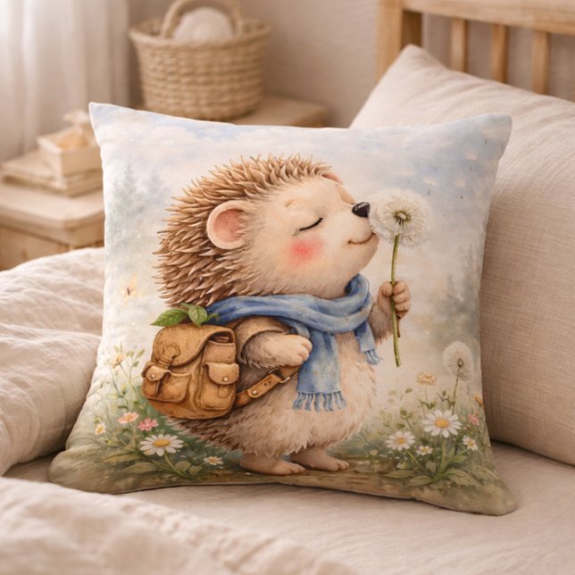 Cojín Decorativo Cute Hedgehog Dandelion Kids Room & Nursery (Subido por el creador)