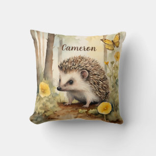 Cojín Decorativo Cute Hedgehog Género Neutral Personalizado