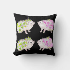 Cojín Decorativo Cute Hedgehogs Throw Pillow