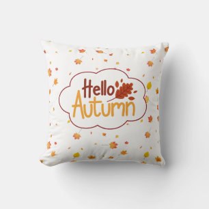Cojín Decorativo Cute Hello Autums Leaves Fall