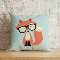 Cute Hipster Red Fox