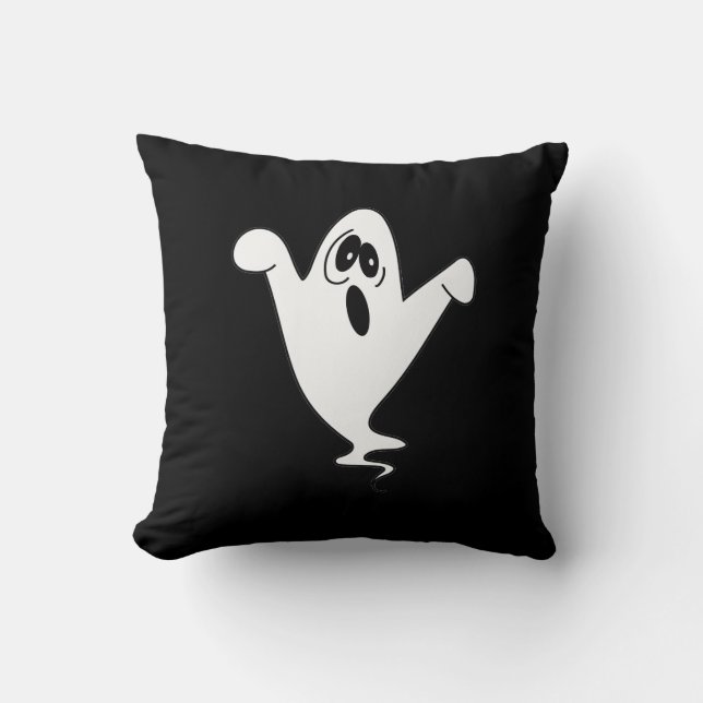 Cojín Decorativo Cute Howling Ghost Halloween (Anverso)