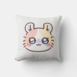 Cojín Decorativo Cute Kawaii Cat Throw Pillow – Adorable Kitty 