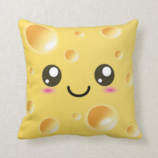Cojín Decorativo Cute Kawaii Cheese Feliz