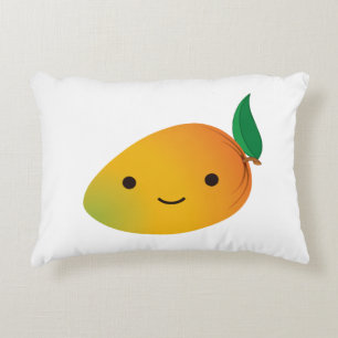 Cojín Decorativo Cute Kawaii Mango Sonriente