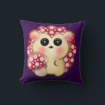 Cojín Decorativo Cute Kawaii Red Mushroom Hedgehog Toadstool Art<br><div class="desc">Add a touch of forest magic to your day with this incredibly cute Mushroom Hedgehog design! This adorable woodland hybrid character features a glossy red toadstool cap with pink dots and big, sweet anime-style eyes. This kawaii illustration perfectly captures the trendy cottagecore and fairycore aesthetics. It makes a wonderful gift...</div>
